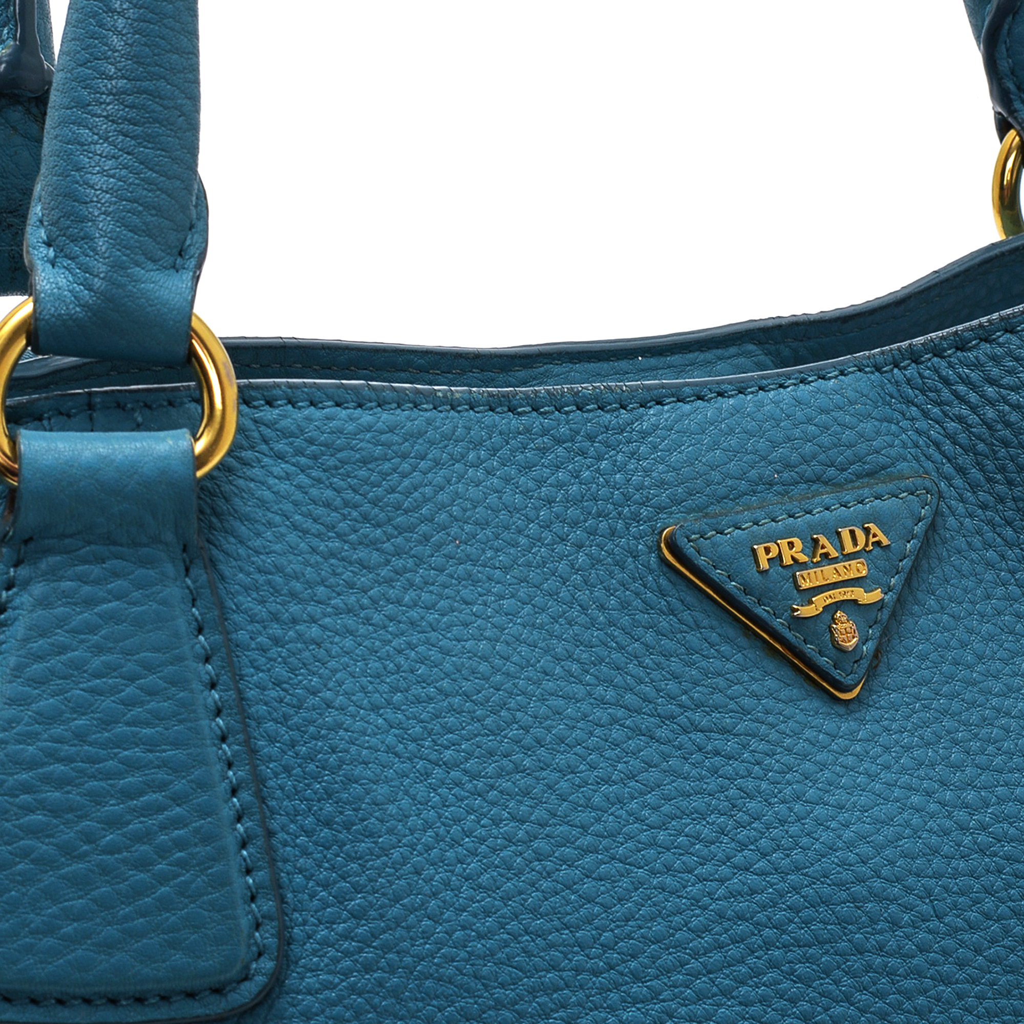 Prada - Blue Leather Vogue Vitello Daino Bag